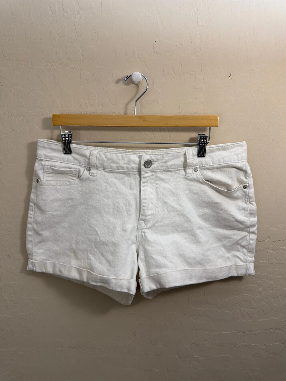 ANA white denim shorts, Sz 12 (31 waist)